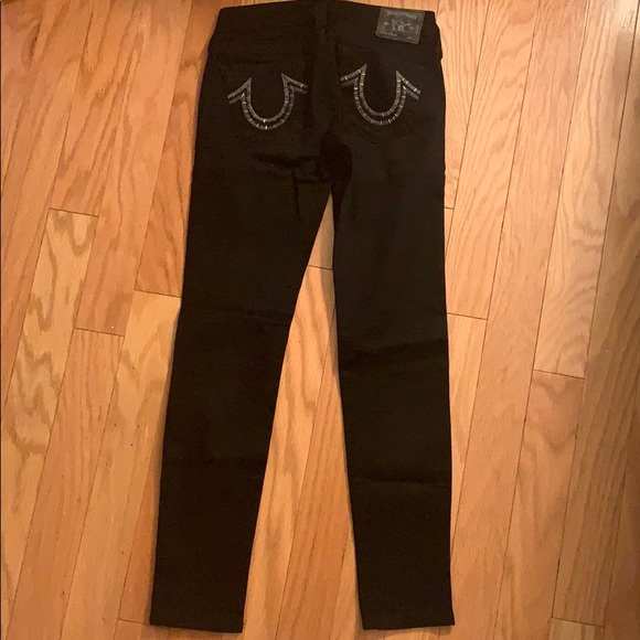 True Religion Black Skinny jeans low-rise - Picture 3 of 6